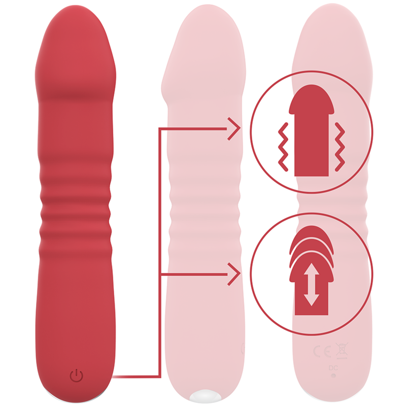 INTENSE - JUNI UP & DOWN 10 VIBRAZIONI ROSSE – Rotatori vibranti – foto 2