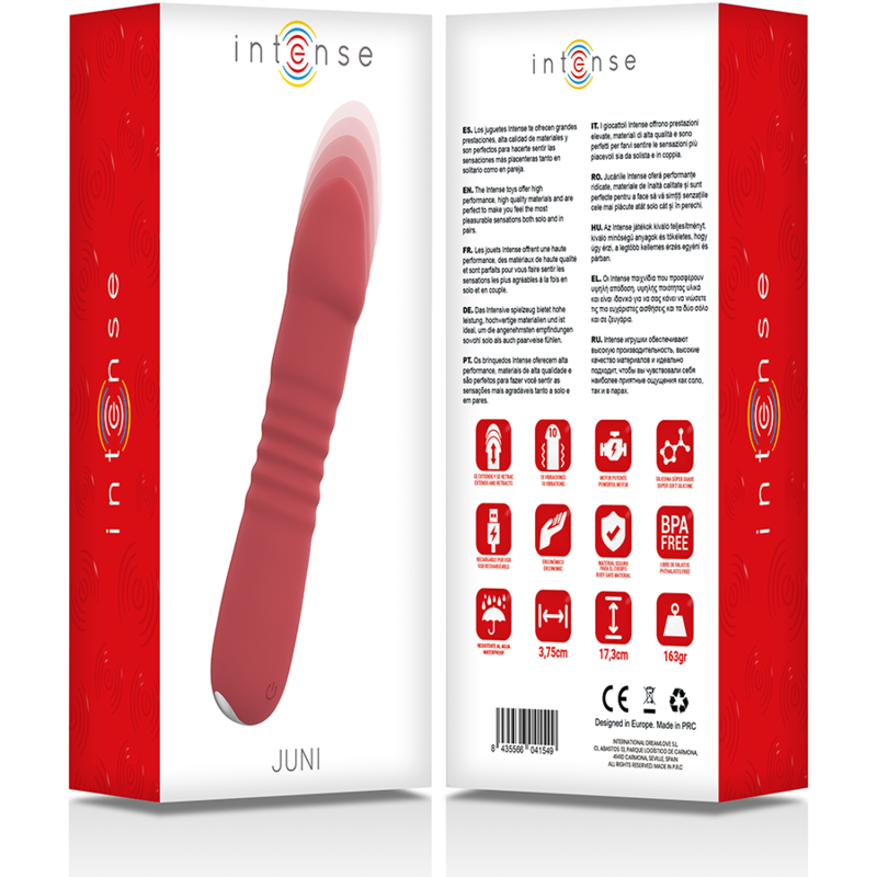 INTENSE - JUNI UP & DOWN 10 VIBRAZIONI ROSSE – Rotatori vibranti – foto 5