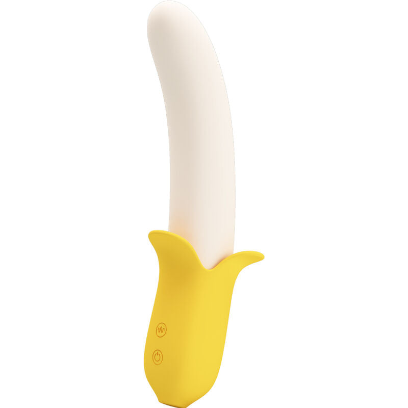 PRETTY LOVE - BANANA GEEK SUPER POWER 7 VIBRAZIONI SU E GIÙ SILICONE NERO – Falli senza vibrazioni