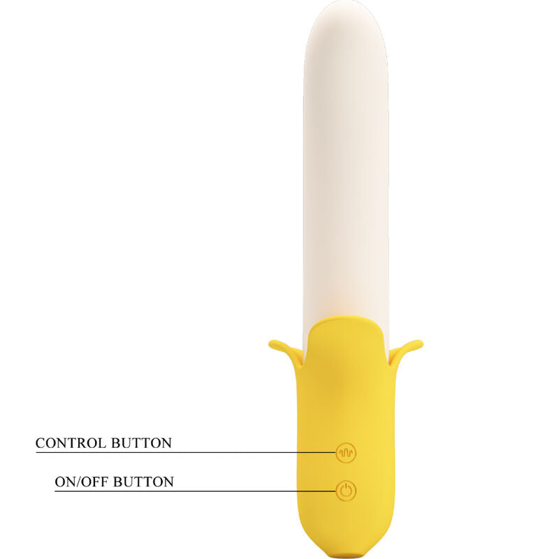 PRETTY LOVE - BANANA GEEK SUPER POWER 7 VIBRAZIONI SU E GIÙ SILICONE NERO – Falli senza vibrazioni – foto 4