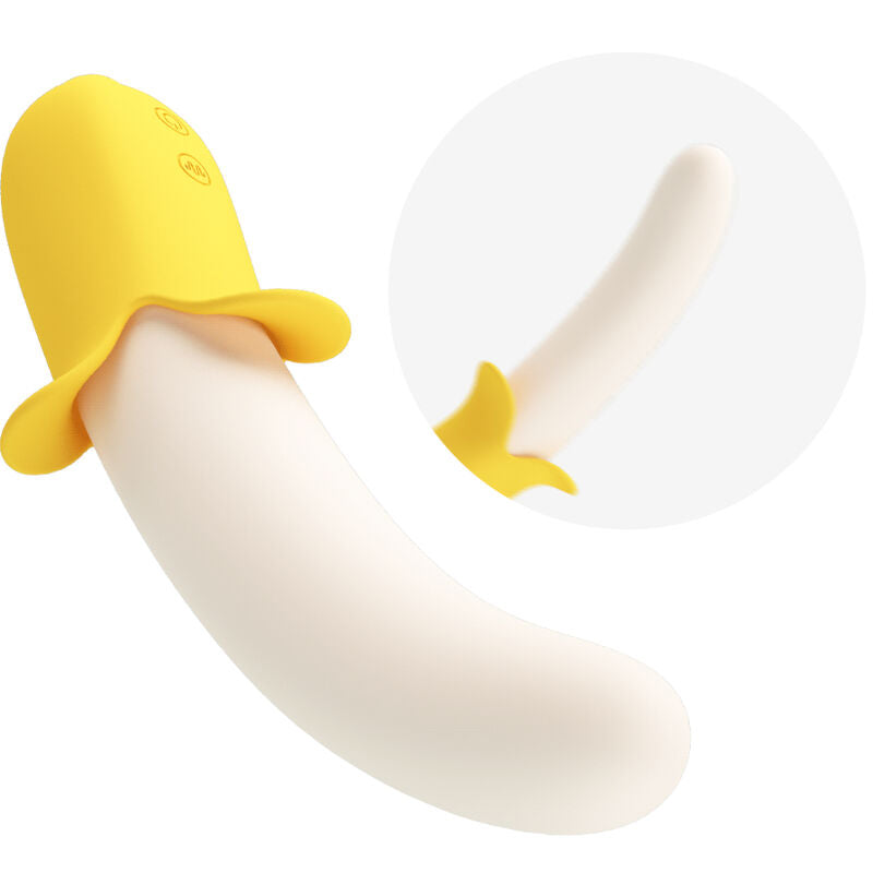 PRETTY LOVE - BANANA GEEK SUPER POWER 7 VIBRAZIONI SU E GIÙ SILICONE NERO – Falli senza vibrazioni – foto 6