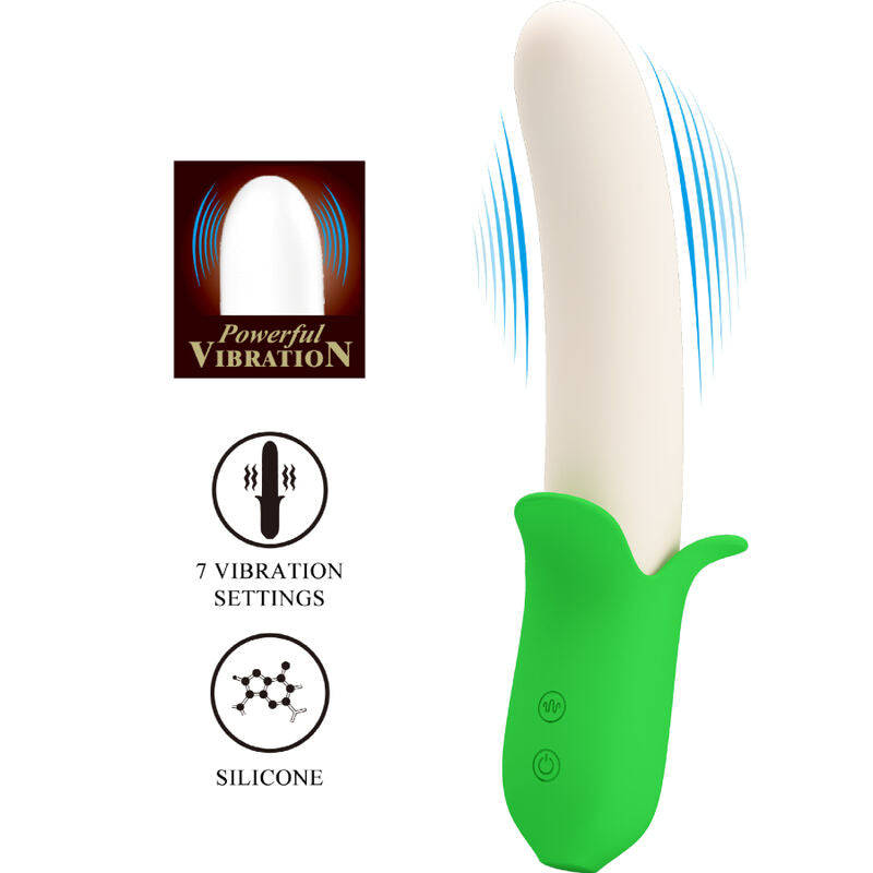 PRETTY LOVE - BANANA KNIGHT SUPER POWER 7 VIBRAZIONI IN SILICONE – Falli senza vibrazioni – foto 3