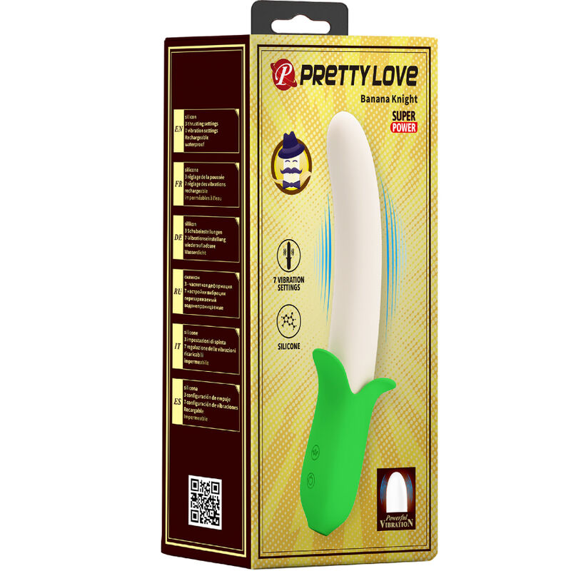 PRETTY LOVE - BANANA KNIGHT SUPER POWER 7 VIBRAZIONI IN SILICONE – Falli senza vibrazioni – foto 7