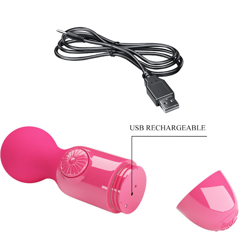PRETTY LOVE - MINI MASSAGGIATORE PERSONALE MAGENTA – Massaggiatrici – foto 6