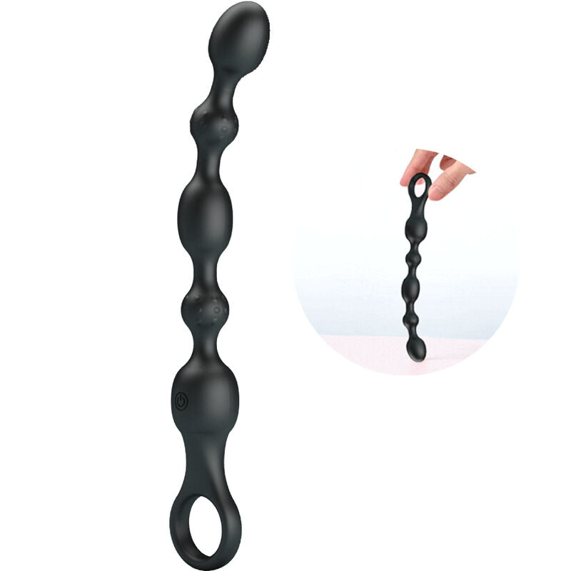 PRETTY LOVE - VAN ANAL BALLS 10 VIBRAZIONI IN SILICONE RICARICABILE – Perline anali