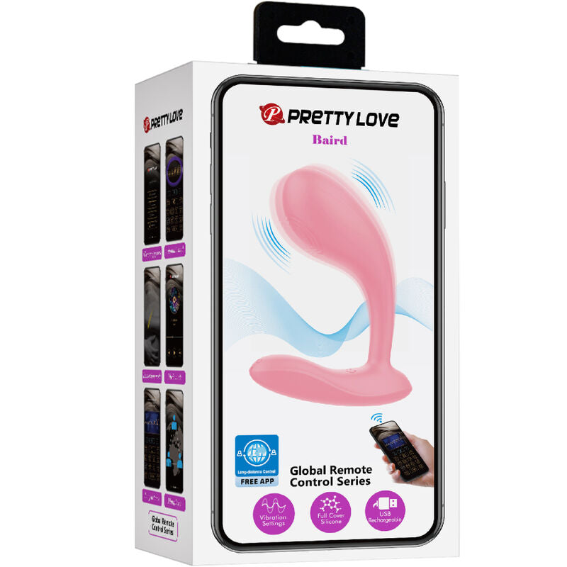 PRETTY LOVE - BAIRD G-SPOT 12 VIBRAZIONI RICARICABILE APP ROSA – Vibratori con APP – foto 9