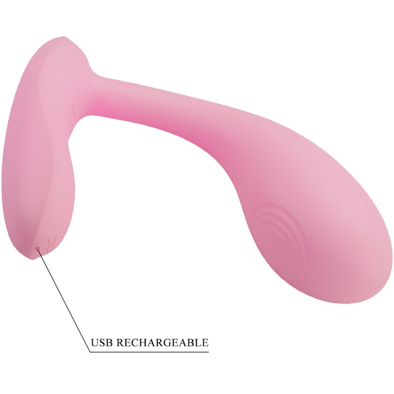 PRETTY LOVE - BAIRD G-SPOT 12 VIBRAZIONI RICARICABILE APP ROSA – Vibratori con APP – foto 7