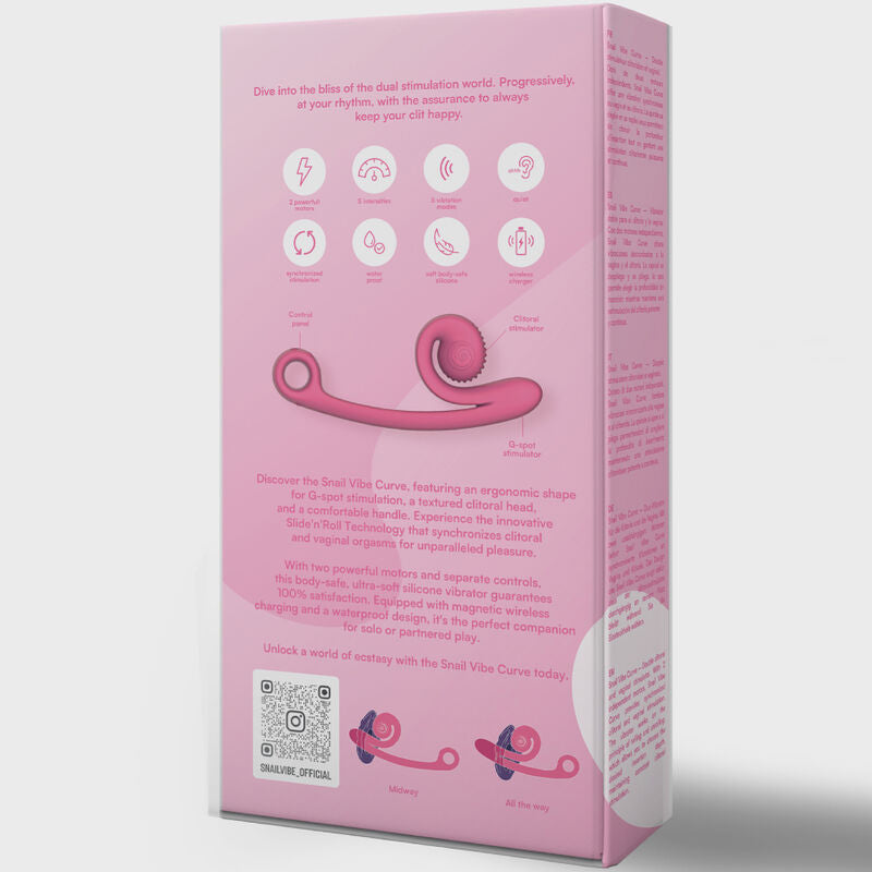 SNAIL VIBE - VIBRATORE CURVA ROSA – Vibratori HI-TECH – foto 5