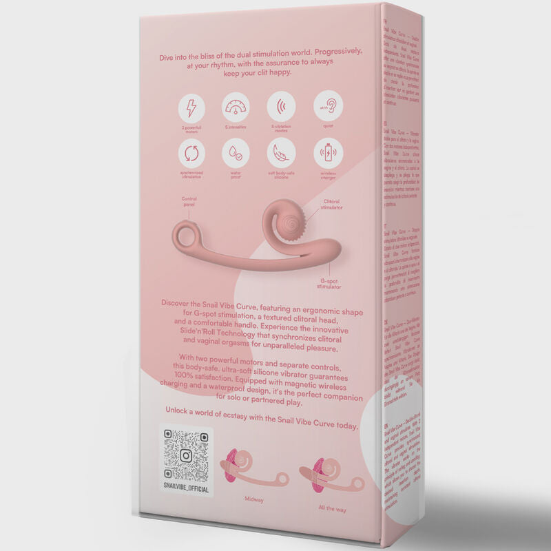 SNAIL VIBE - VIBRATORE CURVA ARANCIONE – Vibratori HI-TECH – foto 5