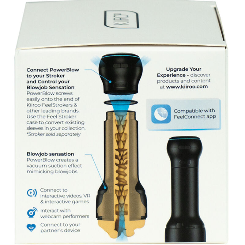 KIIROO - DISPOSITIVO DI ASPIRAZIONE INTERATTIVO POWERBLOW – Masturbatore automatico – foto 7