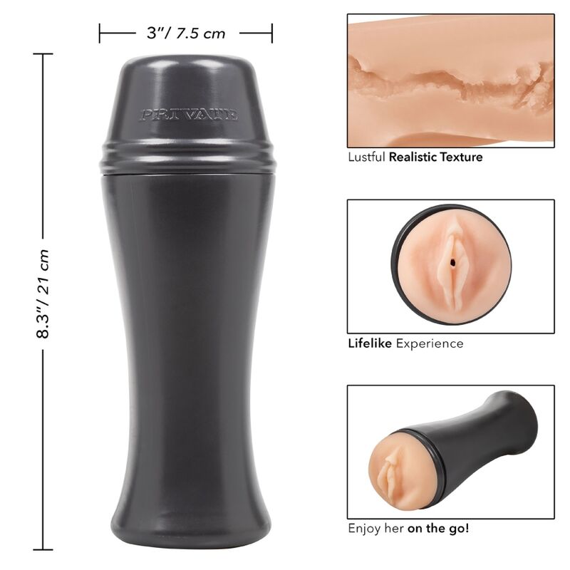 PRIVATE - BOMBA CALDA DEL MASTURBATORE DA ANDARE – Vagine con vibrazione – foto 7