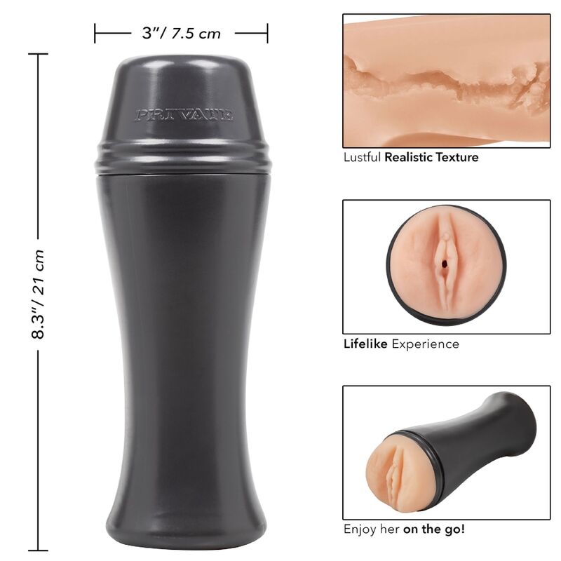 PRIVATE - MASTURBATORE ORIGINALE VACUUM CUP TO GO – Vagine con vibrazione – foto 7