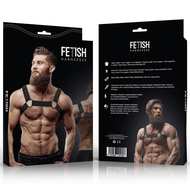 FETISH SUBMISSIVE ATTITUDINE - IMBRACATURA SPORTIVA REGOLABILE IN NEOPRENE PER UOMINI – Imbracature da uomo – foto 6