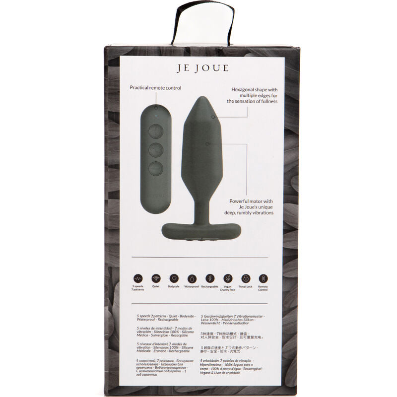 JE JOUE - VIBRATORE PLUG ANALE ONYX NERO – Telecomando – foto 5