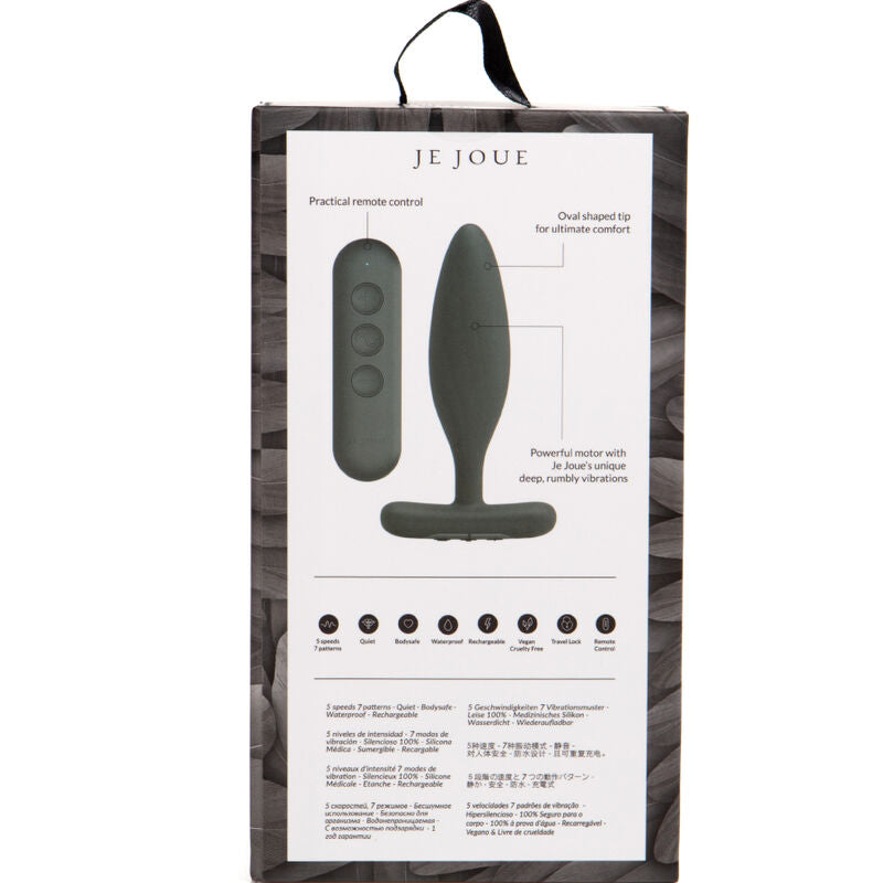 JE JOUE - VIBRATORE PLUG ANALE VESTA NERO – Telecomando – foto 5