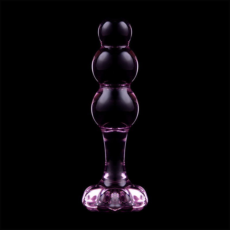 NEBULA SERIES BY IBIZA - MODELLO 1 PLUG ANALE VETRO BOROSILICATO ROSA 10.5 CM -O- 3 CM – Tappi anali – foto 7