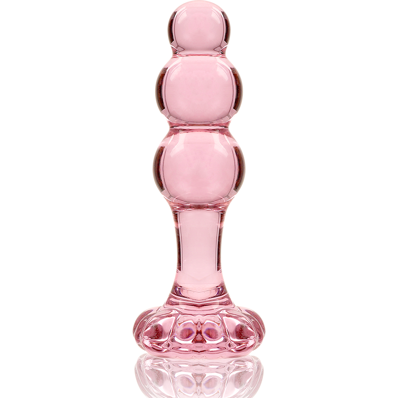 NEBULA SERIES BY IBIZA - MODELLO 1 PLUG ANALE VETRO BOROSILICATO ROSA 10.5 CM -O- 3 CM – Tappi anali – foto 5