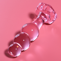 NEBULA SERIES BY IBIZA - MODELLO 1 PLUG ANALE VETRO BOROSILICATO ROSA 10.5 CM -O- 3 CM – Tappi anali