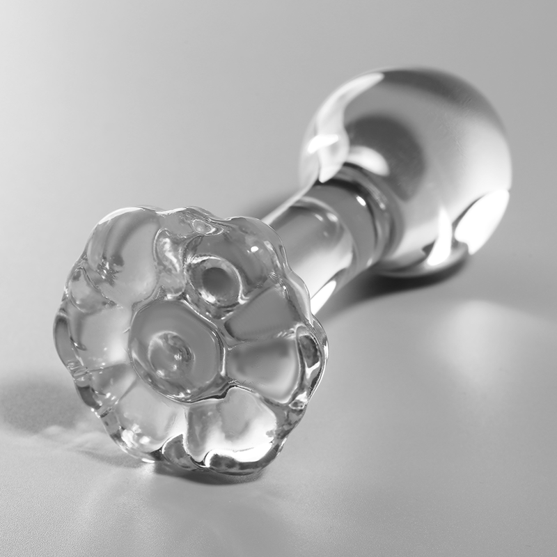 NEBULA SERIES BY IBIZA - MODELLO 2 PLUG ANALE VETRO BOROSILICATO TRASPARENTE 11 CM -O- 3.5 CM – Tappi anali