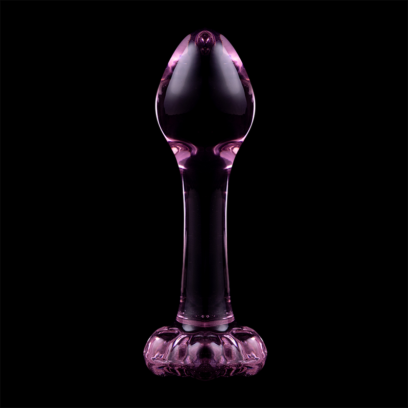 NEBULA SERIES BY IBIZA - MODELLO 2 PLUG ANALE VETRO BOROSILICATO ROSA 11 CM -O- 3.5 CM – Tappi anali – foto 7