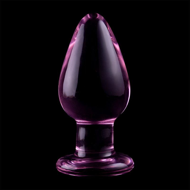 NEBULA SERIES BY IBIZA - MODELLO 3 PLUG ANALE VETRO BOROSILICATO ROSA 11 CM -O- 5 CM – Tappi anali – foto 7