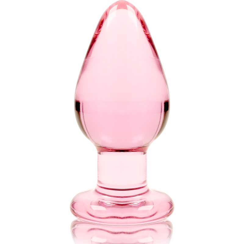 NEBULA SERIES BY IBIZA - MODELLO 3 PLUG ANALE VETRO BOROSILICATO ROSA 11 CM -O- 5 CM – Tappi anali – foto 5