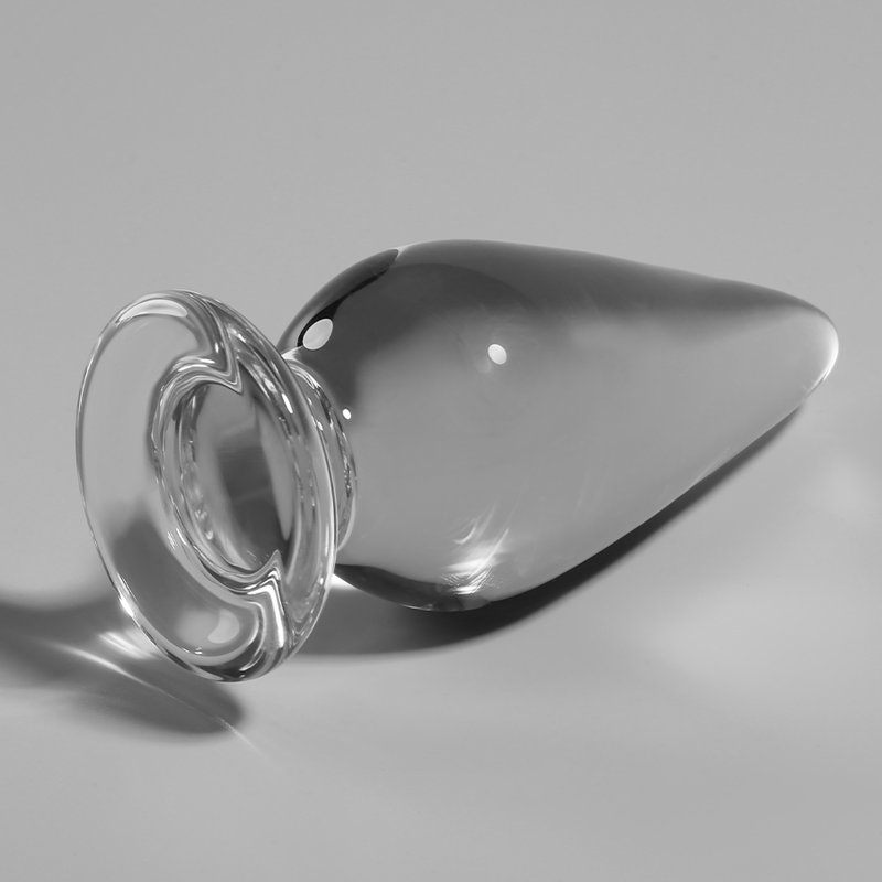 NEBULA SERIES BY IBIZA - MODELLO 4 PLUG ANALE VETRO BOROSILICATO TRASPARENTE 11 CM -O- 5 CM – Tappi anali