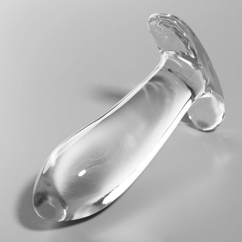 NEBULA SERIES BY IBIZA - MODELLO 5 PLUG ANALE VETRO BOROSILICATO TRASPARENTE 12.5 CM -O- 3.5 CM – Tappi anali