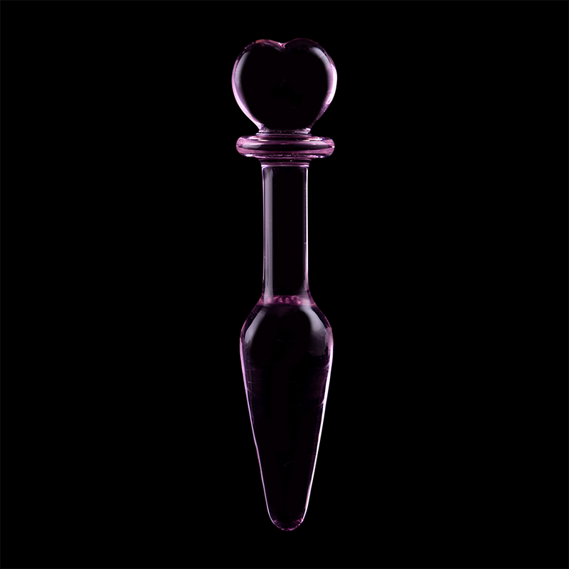 NEBULA SERIES BY IBIZA - MODELLO 7 PLUG ANALE VETRO BOROSILICATO ROSA 13.5 CM -O- 3 CM – Tappi anali – foto 7