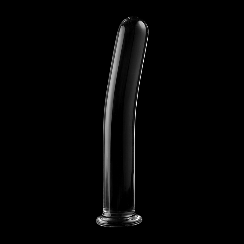 NEBULA SERIES BY IBIZA - MODELLO 8 DILDO IN VETRO BOROSILICATO TRASPARENTE 14.5 CM -O- 2 CM – Falli senza vibrazioni – foto 7