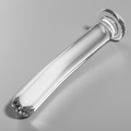 NEBULA SERIES BY IBIZA - MODELLO 8 DILDO IN VETRO BOROSILICATO TRASPARENTE 14.5 CM -O- 2 CM – Falli senza vibrazioni