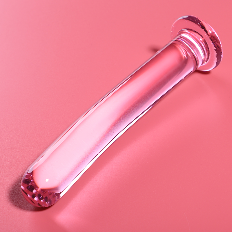 NEBULA SERIES BY IBIZA - MODELLO 8 DILDO IN VETRO BOROSILICATO ROSA 14.5 CM -O- 2 CM – Falli senza vibrazioni