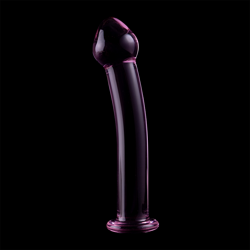 NEBULA SERIES BY IBIZA - MODELLO 11 DILDO IN VETRO BOROSILICATO ROSA 16 CM -O- 3 CM – Falli senza vibrazioni – foto 7