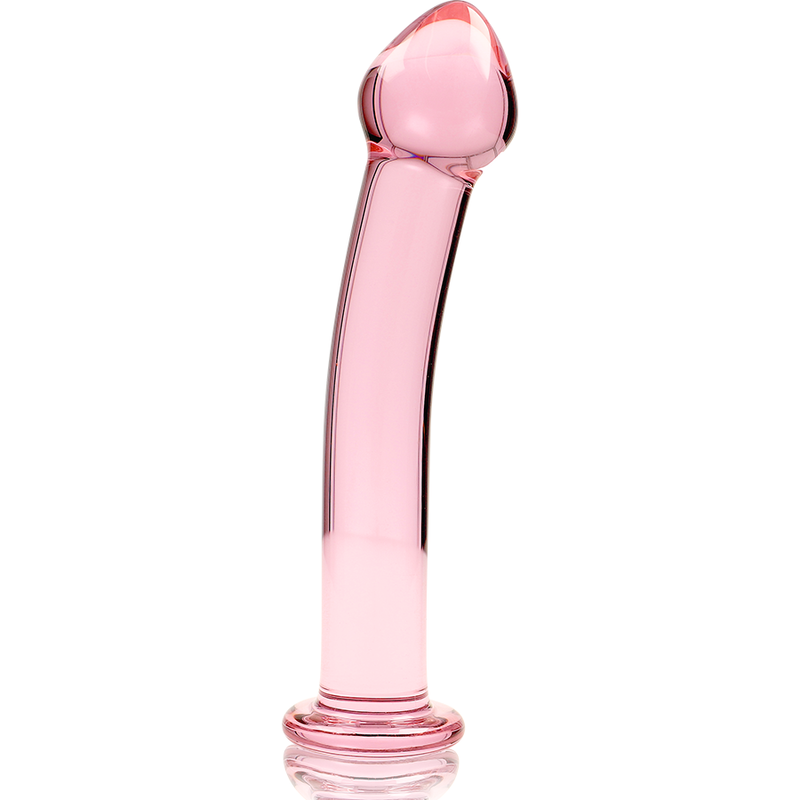 NEBULA SERIES BY IBIZA - MODELLO 11 DILDO IN VETRO BOROSILICATO ROSA 16 CM -O- 3 CM – Falli senza vibrazioni – foto 5