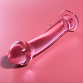 NEBULA SERIES BY IBIZA - MODELLO 11 DILDO IN VETRO BOROSILICATO ROSA 16 CM -O- 3 CM – Falli senza vibrazioni