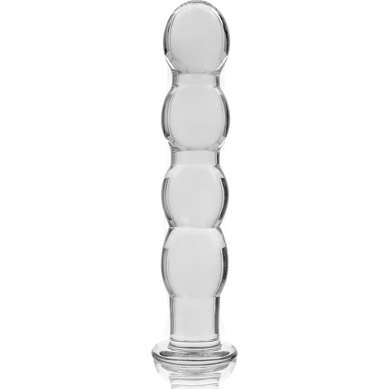 NEBULA SERIES BY IBIZA - MODELLO 10 DILDO IN VETRO BOROSILICATO TRASPARENTE 16.5 CM -O- 3.5 CM – Falli senza vibrazioni – foto 5
