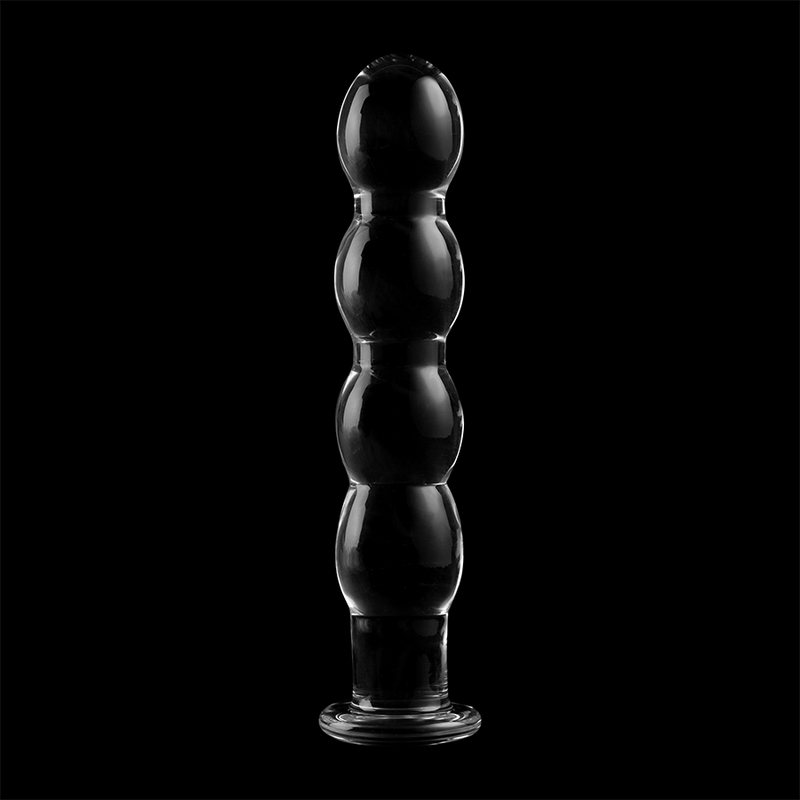 NEBULA SERIES BY IBIZA - MODELLO 10 DILDO IN VETRO BOROSILICATO TRASPARENTE 16.5 CM -O- 3.5 CM – Falli senza vibrazioni – foto 7