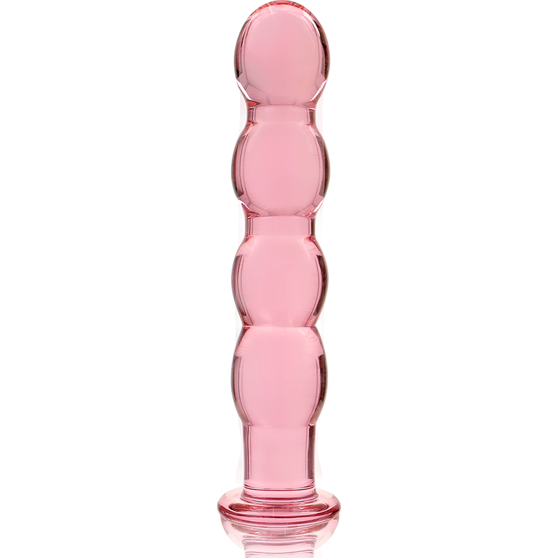 NEBULA SERIES BY IBIZA - MODELLO 10 DILDO IN VETRO BOROSILICATO ROSA 16.5 CM -O- 3.5 CM – Falli senza vibrazioni – foto 5