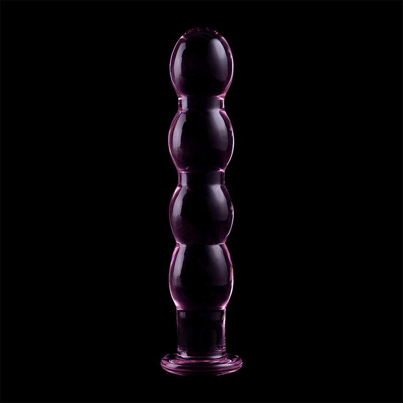 NEBULA SERIES BY IBIZA - MODELLO 10 DILDO IN VETRO BOROSILICATO ROSA 16.5 CM -O- 3.5 CM – Falli senza vibrazioni – foto 7
