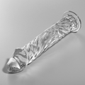 NEBULA SERIES BY IBIZA - MODELLO 12 DILDO IN VETRO BOROSILICATO TRASPARENTE 17 CM -O- 3.5 CM – Falli senza vibrazioni