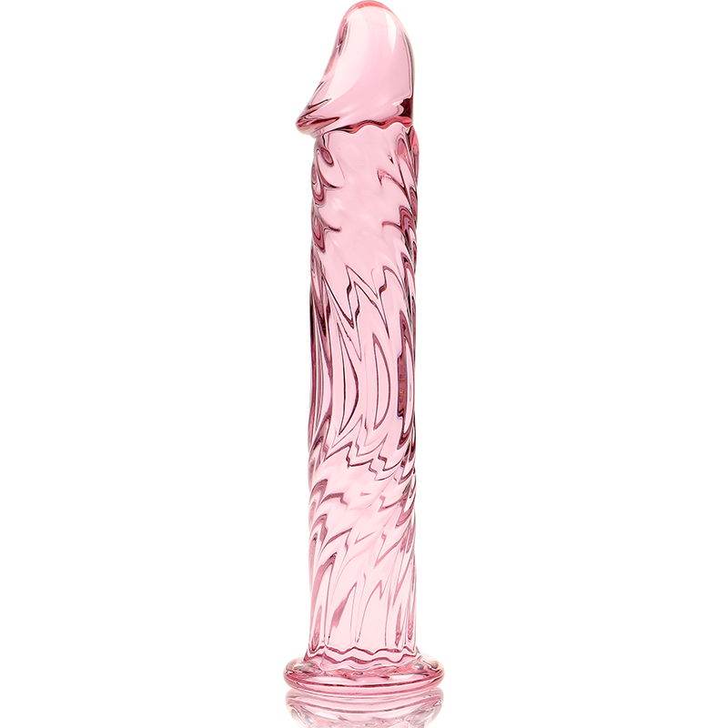 NEBULA SERIES BY IBIZA - MODELLO 12 DILDO IN VETRO BOROSILICATO ROSA 17 CM -O- 3.5 CM – Falli senza vibrazioni – foto 5