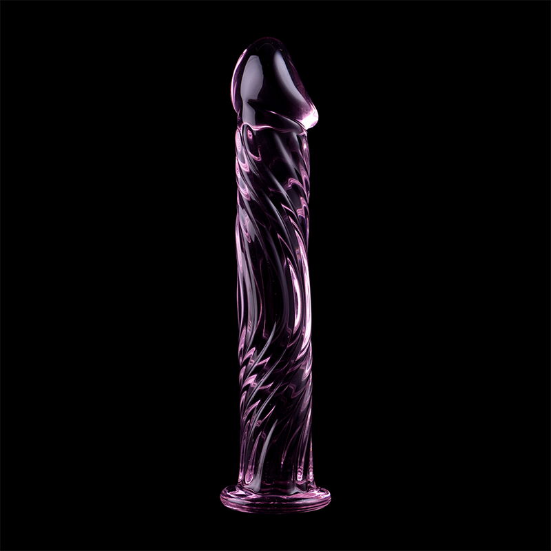 NEBULA SERIES BY IBIZA - MODELLO 12 DILDO IN VETRO BOROSILICATO ROSA 17 CM -O- 3.5 CM – Falli senza vibrazioni – foto 7