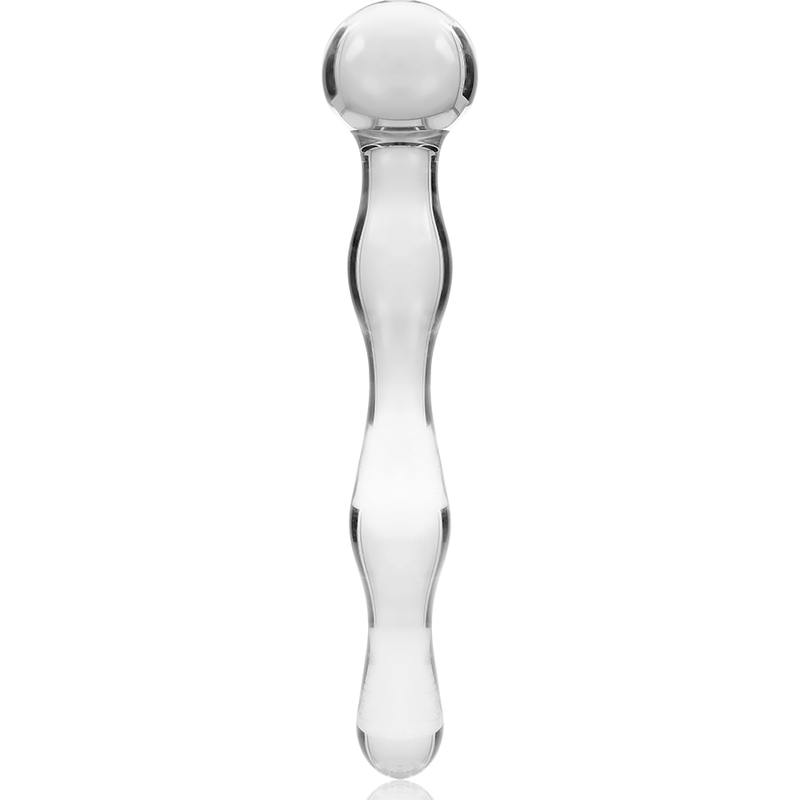 NEBULA SERIES BY IBIZA - MODELLO 13 DILDO IN VETRO BOROSILICATO TRASPARENTE 18 CM -O- 3.5 CM – Falli senza vibrazioni – foto 5