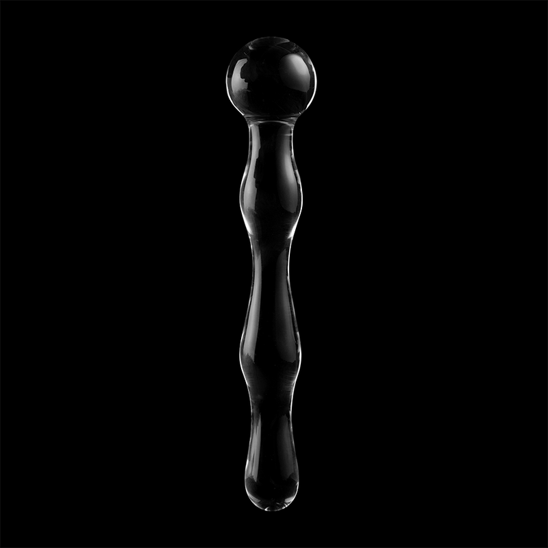 NEBULA SERIES BY IBIZA - MODELLO 13 DILDO IN VETRO BOROSILICATO TRASPARENTE 18 CM -O- 3.5 CM – Falli senza vibrazioni – foto 7
