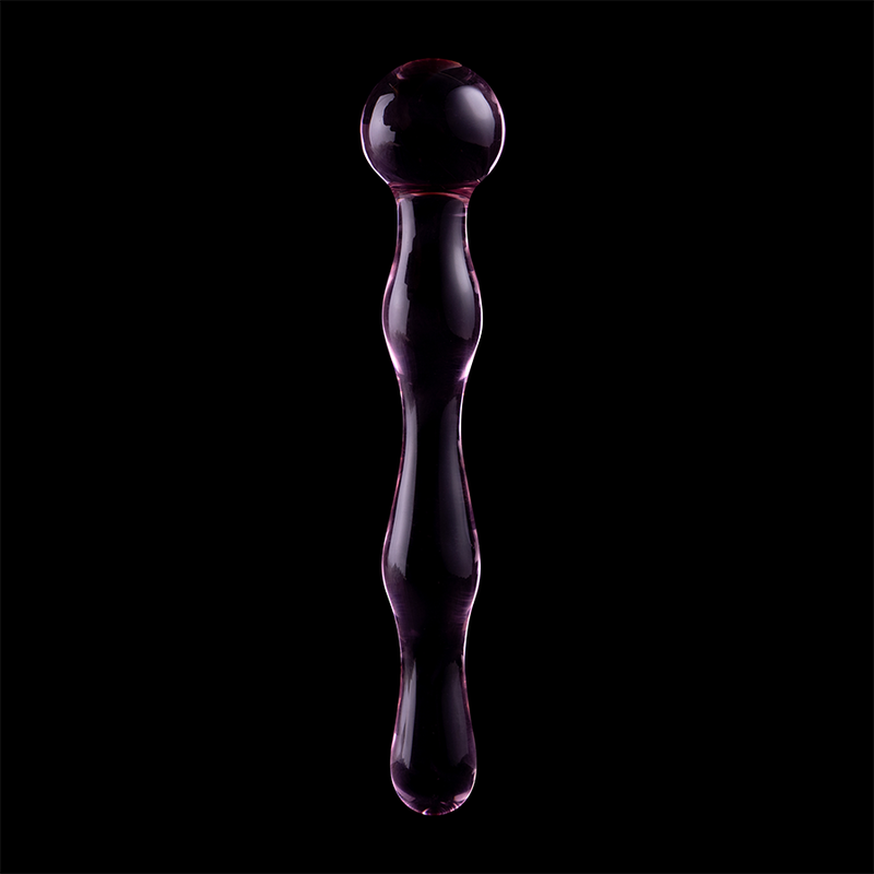 NEBULA SERIES BY IBIZA - MODELLO 13 DILDO IN VETRO BOROSILICATO ROSA 18 CM -O- 3.5 CM – Falli senza vibrazioni – foto 7