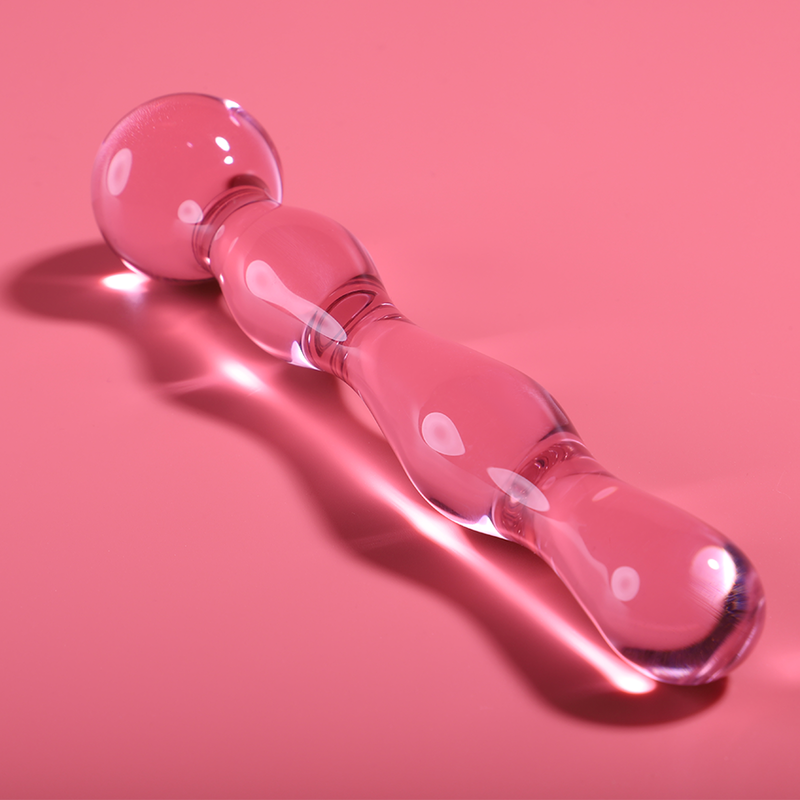 NEBULA SERIES BY IBIZA - MODELLO 13 DILDO IN VETRO BOROSILICATO ROSA 18 CM -O- 3.5 CM – Falli senza vibrazioni