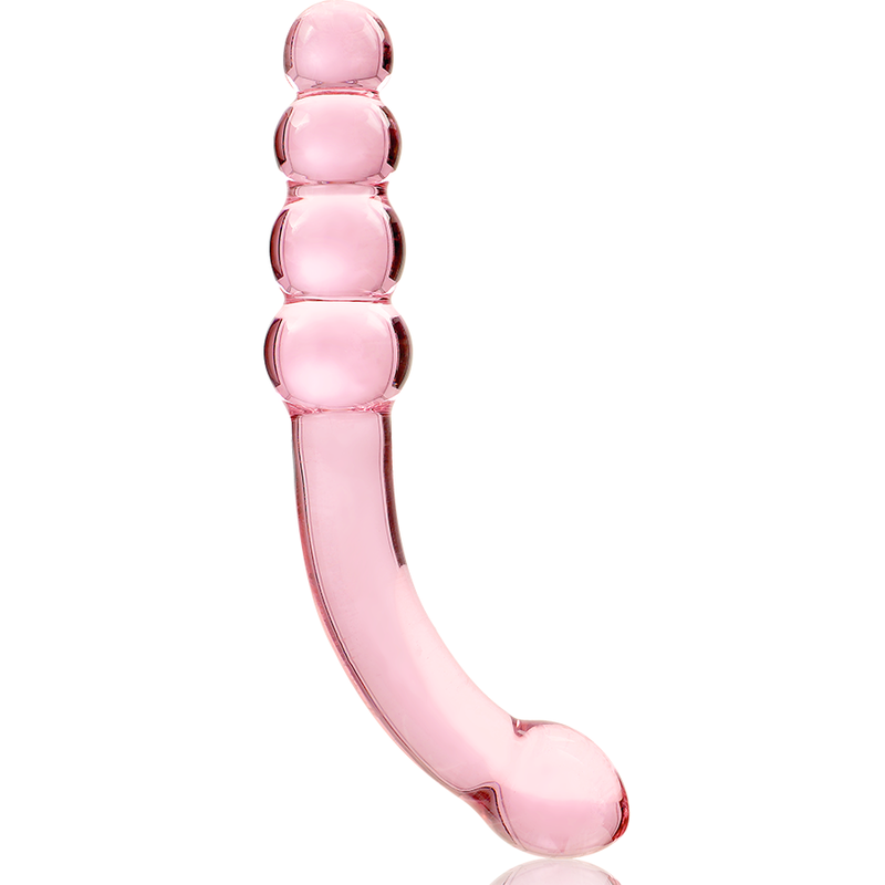 NEBULA SERIES BY IBIZA - MODELLO 14 DILDO IN VETRO BOROSILICATO ROSA 18.5 CM -O- 3 CM – Falli senza vibrazioni – foto 5