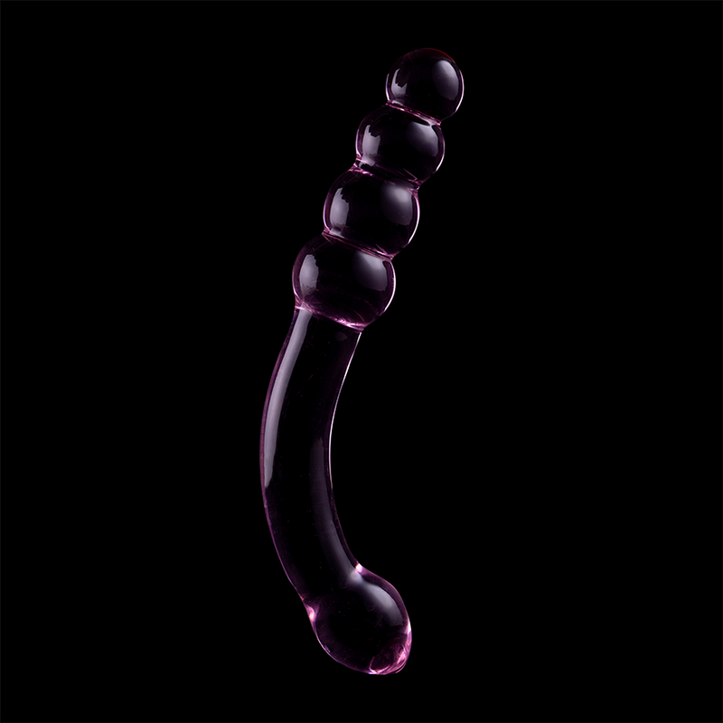 NEBULA SERIES BY IBIZA - MODELLO 14 DILDO IN VETRO BOROSILICATO ROSA 18.5 CM -O- 3 CM – Falli senza vibrazioni – foto 7