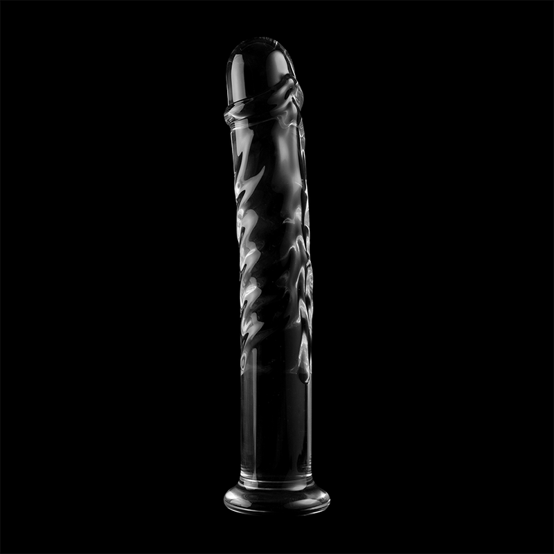 NEBULA SERIES BY IBIZA - MODELLO 16 DILDO IN VETRO BOROSILICATO TRASPARENTE 18.5 CM -O- 3 CM – Falli senza vibrazioni – foto 7