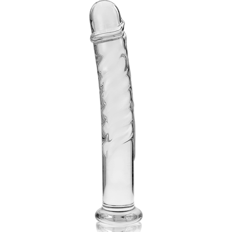 NEBULA SERIES BY IBIZA - MODELLO 16 DILDO IN VETRO BOROSILICATO TRASPARENTE 18.5 CM -O- 3 CM – Falli senza vibrazioni – foto 5